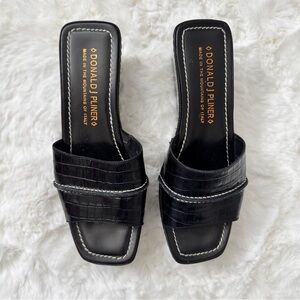 Donald J Pliner Safari Platform Square Toe Shoes